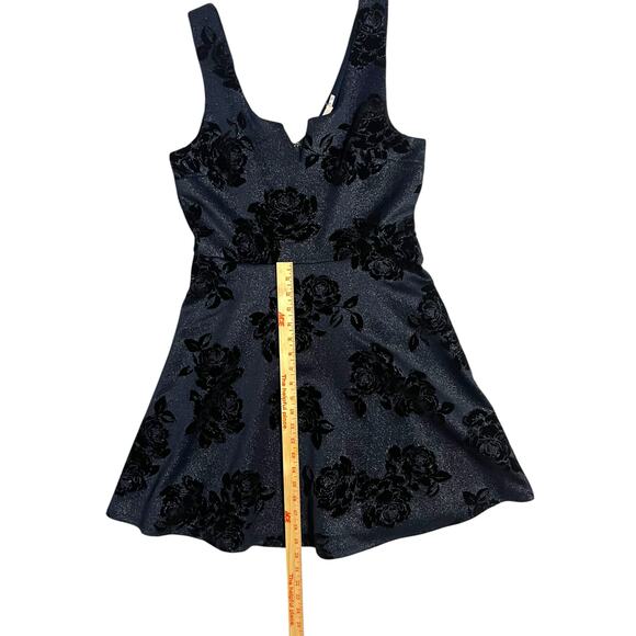 Miami Black Floral Mini Dress - Picture 11 of 12